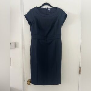 Lands End Dress Women's 6 Sheath Pockets Stretch Wool Blend Career (X115)